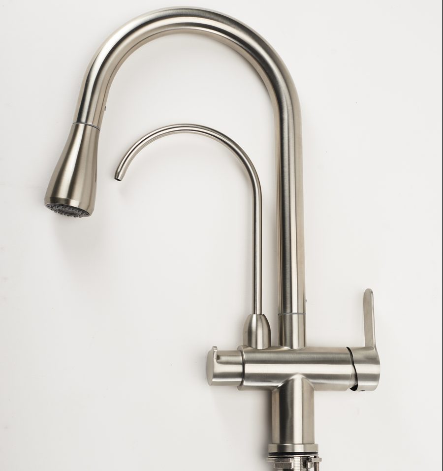Rubinetto ideale per evitare di dover installare un rubinetto separato per il tuo sistema di filtrazione o osmosi inversa sotto il lavello.